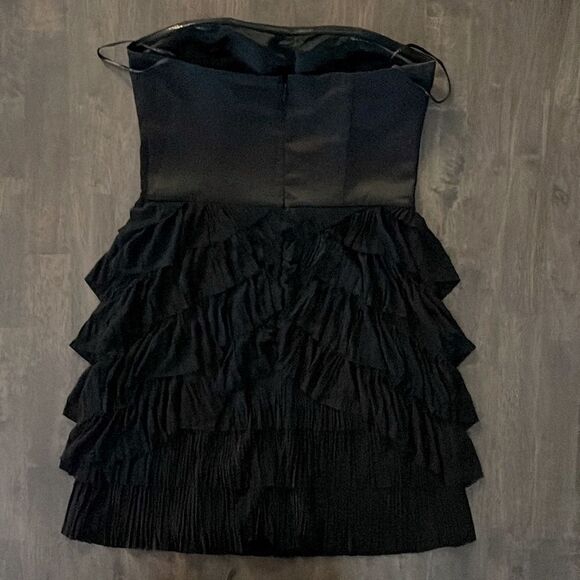MM COUTURE by Miss Me Strapless Tiered Dress | Black | Size Medium - Picture 2 of 10